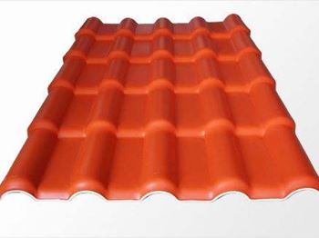 Synthetic resin tile ASA